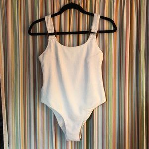 H&M textured one piece bathing suit